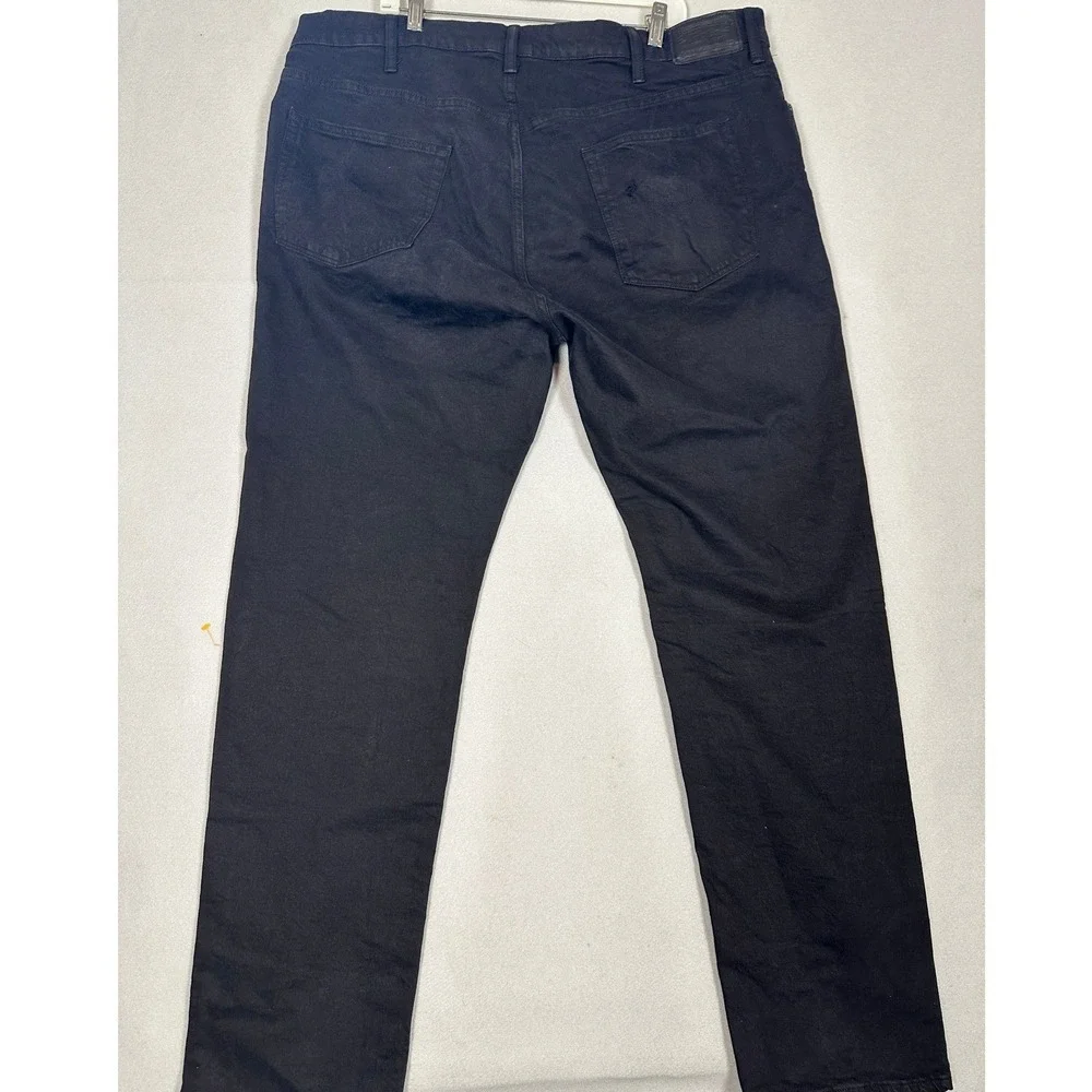 Polo Ralph Lauren Jeans Mens 42X34 Black Hampton Relaxed Straight Stretch Denim